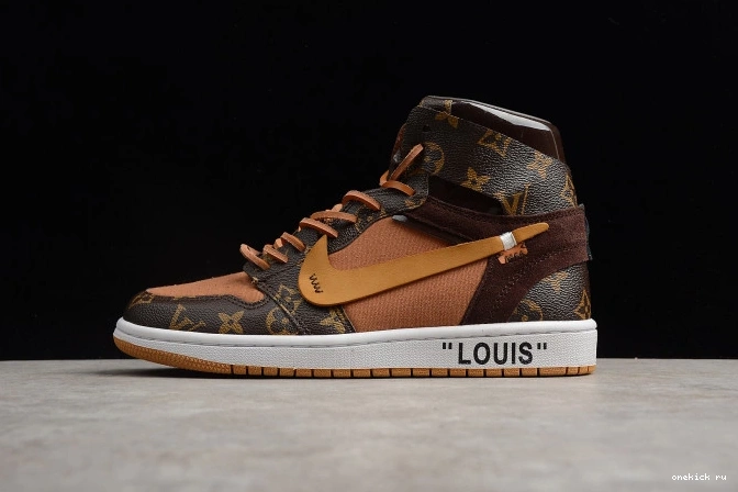 Chep Onekick OW Jordan 1 AJ1 x Off-Louis Air AQ0818-158 0715
